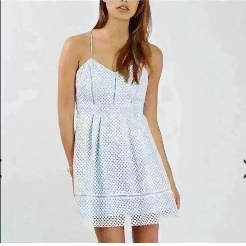 NWOT TOPSHOP Dresse | Lace Overlay Spagetti Strap Flare Hem Size 8